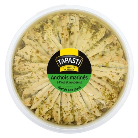Achois marinés à l'ail et au persil