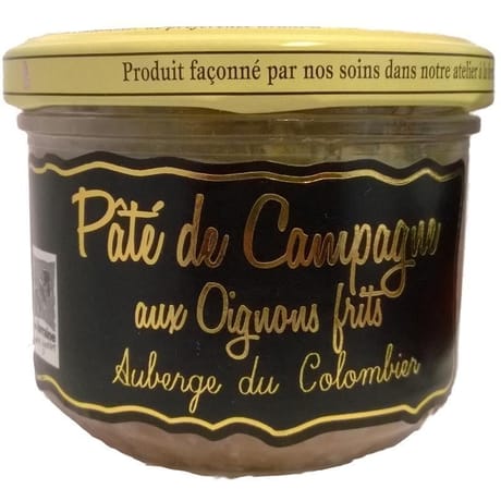 Saveurs du colombier paté de campagne aux oignons frits 200g