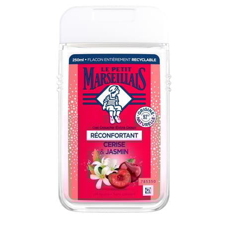 Le petit marseillais gel douche extra doux reconfortant cerise & jasmin 250ml