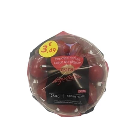 Tomate cerise coeur de pigeon cora dégustation barquette 250g