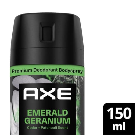Axe déodorant parfum emerald geranium atomiseur 150ml