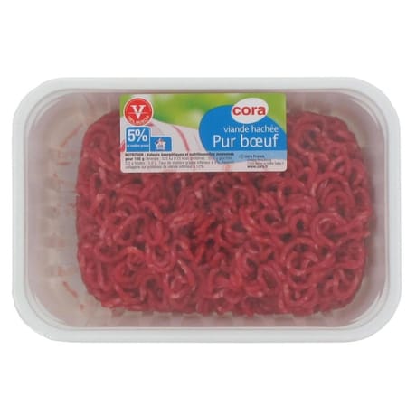 Viande hachée pur boeuf 5% MG 500g