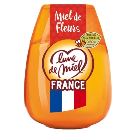 Lune de miel miel de fleurs de france squeezer 250g