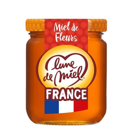 Lune de miel miel de france liquide pot en verre 250g