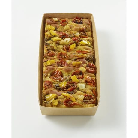 Focaccia tomates cerises poivrons 12 tr 200g maison sapresti