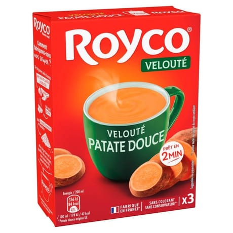 Royco soupe velouté patate douce 3 sachets