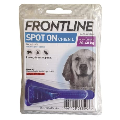 Frontline spoton chien L1 pipette