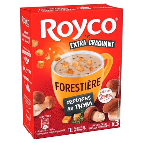 Royco soupe supreme forestier croutons au thym 3 sachets