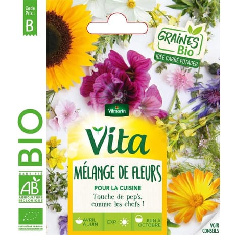 Mélange fleurs comestible bio