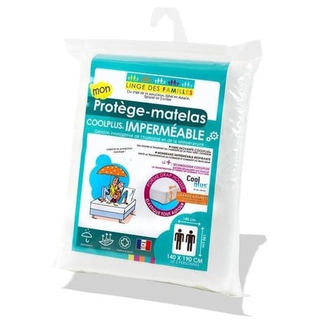 Linge des familles protège-matelas 140x190cm coolplus