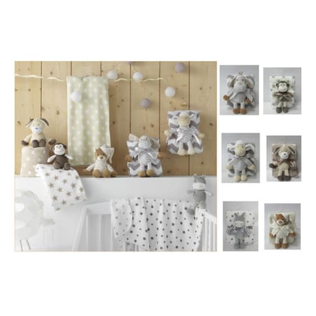 Ensemble plaid 75x100cm et peluche kyra