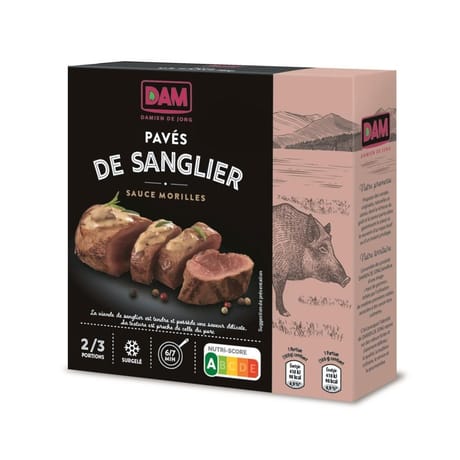 Damien De Jong pavé de sanglier sauce morilles 250g