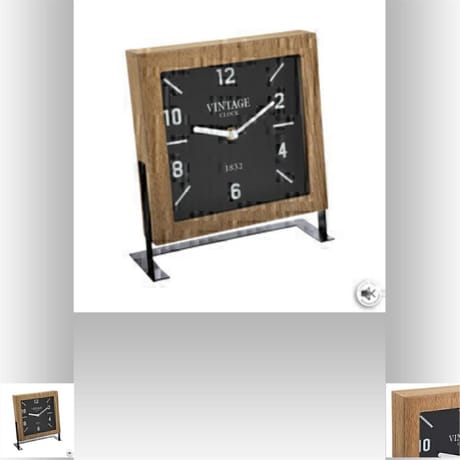 Horloge à poser carrée 20x23cm