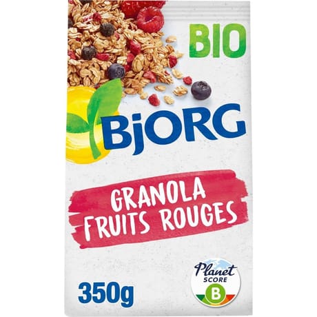 Bjorg granola fruits rouges bio 350g
