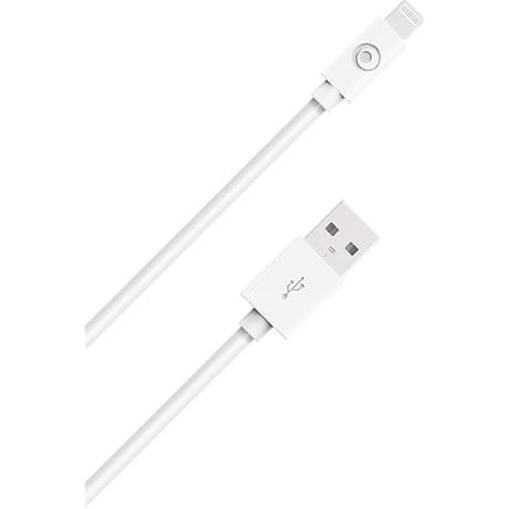 Bigben connected câble usb a/lightning 50cm blanc - 100% plastique recyclé CBLMFI50CMRW