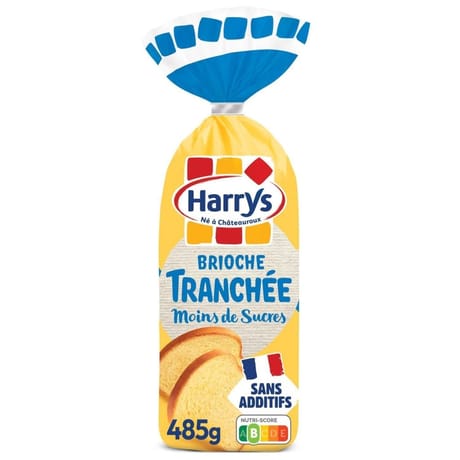 Harry's brioche tranchée -30% de sucres sans additifs 485g