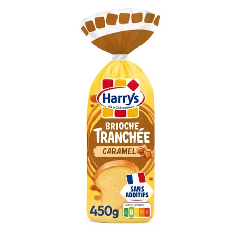 Harrys brioche tranchée au caramel 450g
