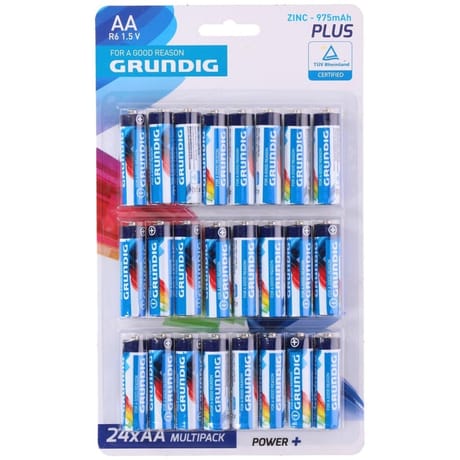 Grundig piles salines  aa x24