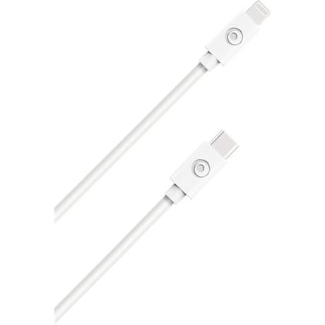 Bigben connected câble usb c/lightning 50cm blanc - 100% plastique recyclé CBLMFIC50CMRW