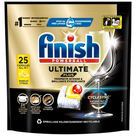 Finish ultimate plus citron x25 capsules 0.305kg