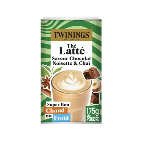Twinings thé noir latte chocolat noisette & chai 175g