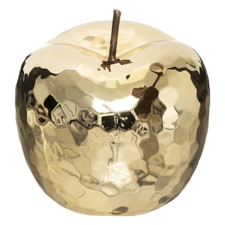 Pomme ceramique" pamela"dore h21cm