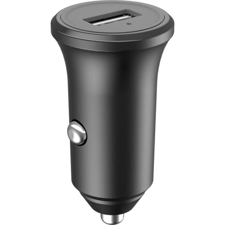 Bigben connected chargeur voiture 2.4a ic smart noir - 100% plastique recycle CAC24A1USBARB