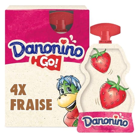 Danonino gourde fraise 4 x 70g