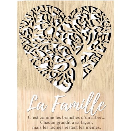 Plaque miroir  arbre de vie 40x30x2.5cm
