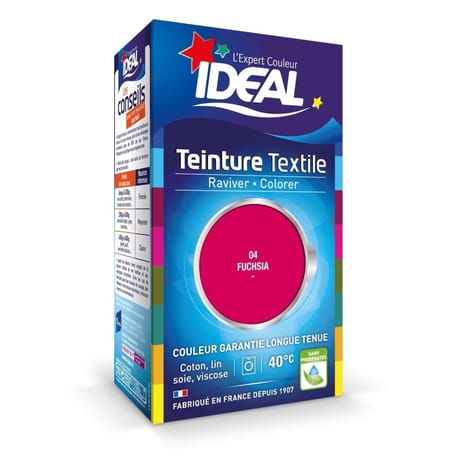 Ideal teinture tissus liquide grand teint mini fuschia 90g