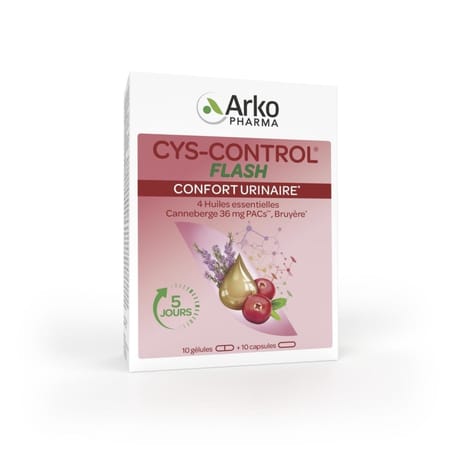Arkopharma cys controle flash 36mg canneberg x20