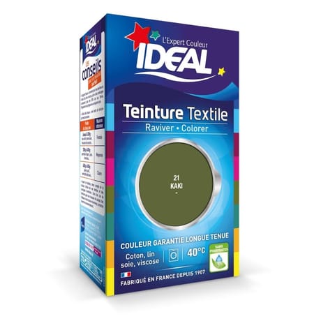 Ideal teinture tissus grand teint mini kaki 90g
