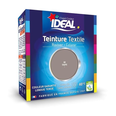 Ideal teinture tissus liquide maxi taupe 75ml + 100g fixateur