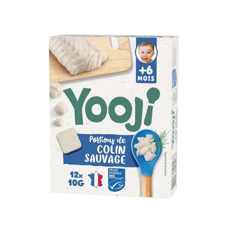 Yooji colin sauvage msc dès 6 mois 12 portions 120g
