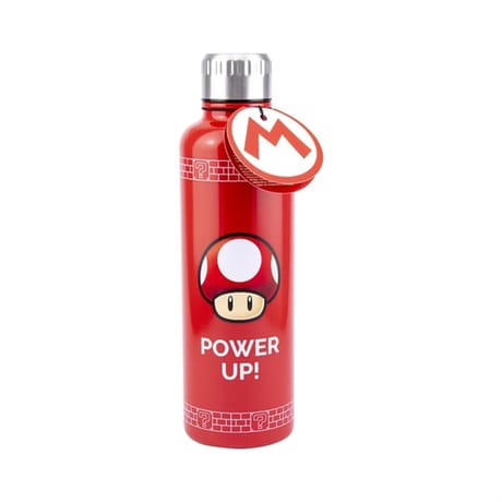 Bouteille 500 ml thermo metal power up super mario bros