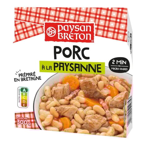 Paysan breton barquette micro-ondable porc paysanne 300g