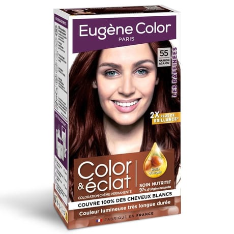 Eugene color les raffinées coloration permanente n°55 marron acajou