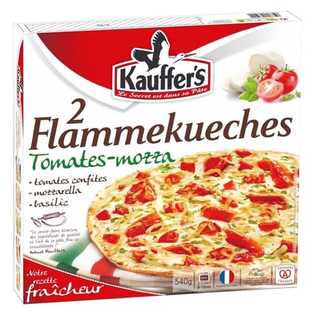 Kauffer's 2 flammekueches tomates mozarella