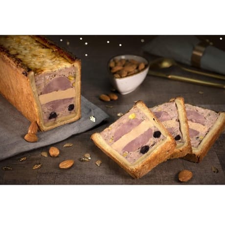 Demi paté en croute de canette aux cassis noir de bourgogne sous vide