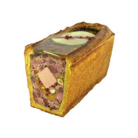 Pâté en croute de cerf aux pommes vertes et noisettes sous vide