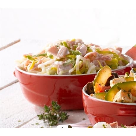 Salade de poireaux et jambon
