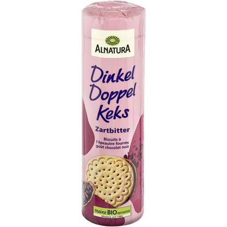Alnatura biscuits l'épeautre fourrés cacao amer bio 330g