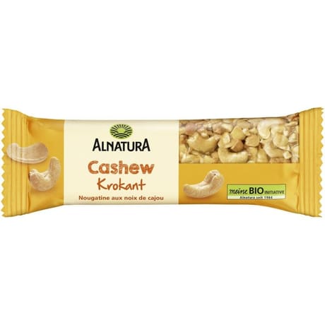Alnatura barre nougatine au noix de cajou bio 30g