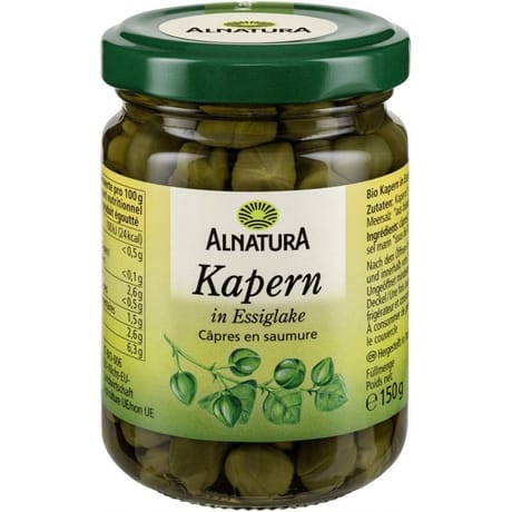 Alnatura câpres en saumure bio 150g