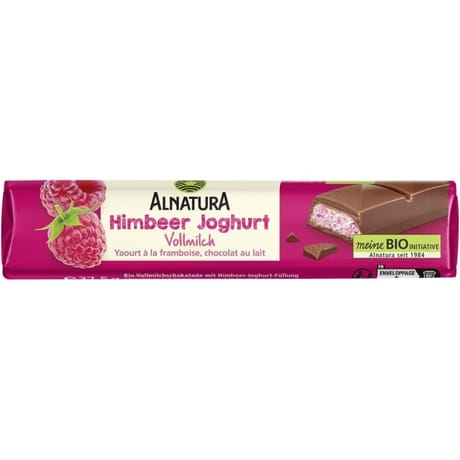 Alnatura barre au chocolat yaourt à la framboise bio 37.5g