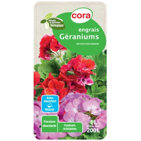 Engrais liquide géraniums 1 litre