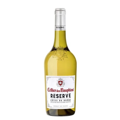 Celliers des dauphins cotes du rhone aoc reserve blanc 75cl 13%vol