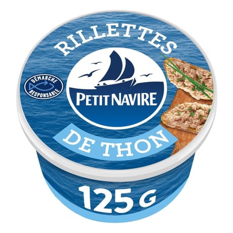 Petit navire rillettes de thon démarche responsable petit navire 125g