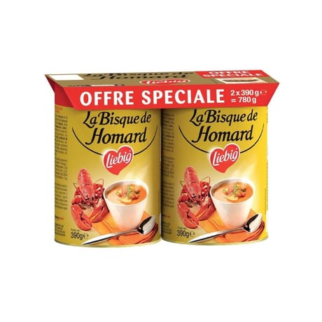 Liebig soupe la bisque de homard 2x390g