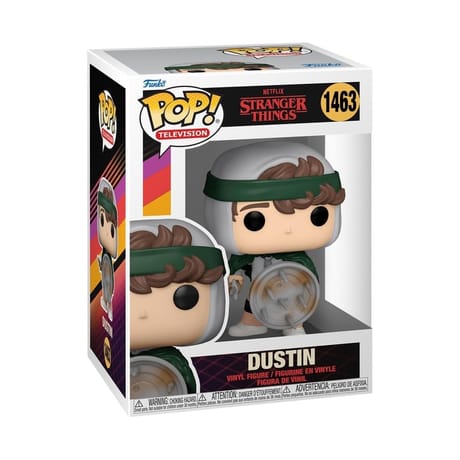 Funko pop tv stranger things  hunter dustin (with shield)
